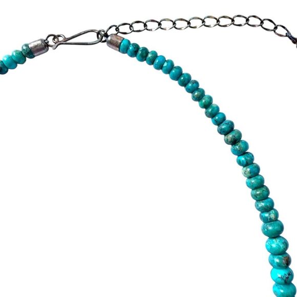 JAY KING DTR Mine Finds Genuine Turquoise Gemstone Copper Rose Gold Tone Bib Sta - Picture 6 of 16